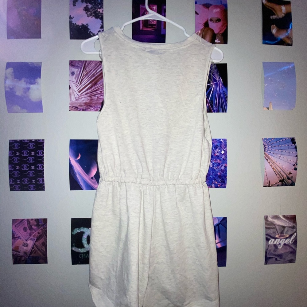 Discovery gray/white romper